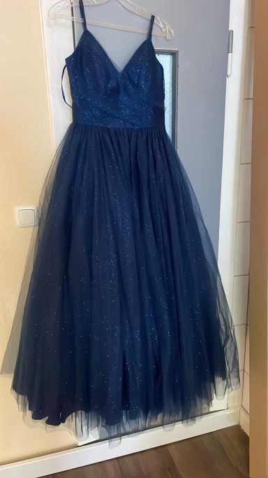 Glitzertüll Abendkleid 